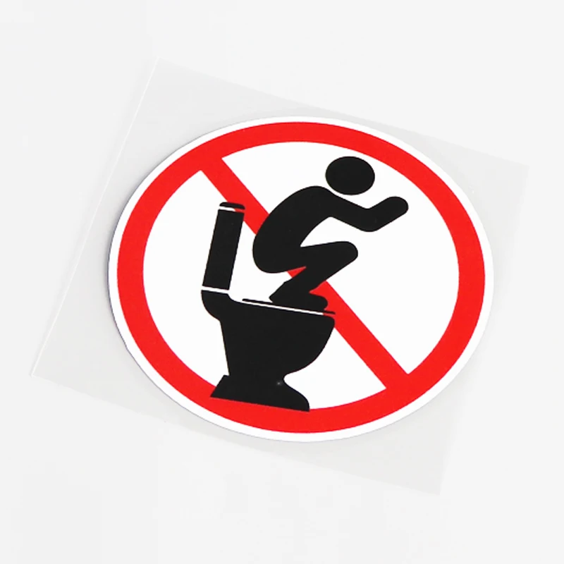 

Hot Funny Warning Mark Car Sticker No Jumping Car Stickers Motorcycle Decals Motorcycle Accessories Waterproof PVC 10cm *10cm