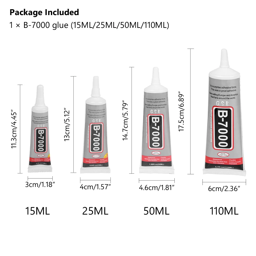 15ml 25ml 50ml 110ml B-7000 Glue B7000 Adhesive Jewelery Epoxy Resin Diy Jewelry Crafts Glass Touch Screen Cell Phone Repair |