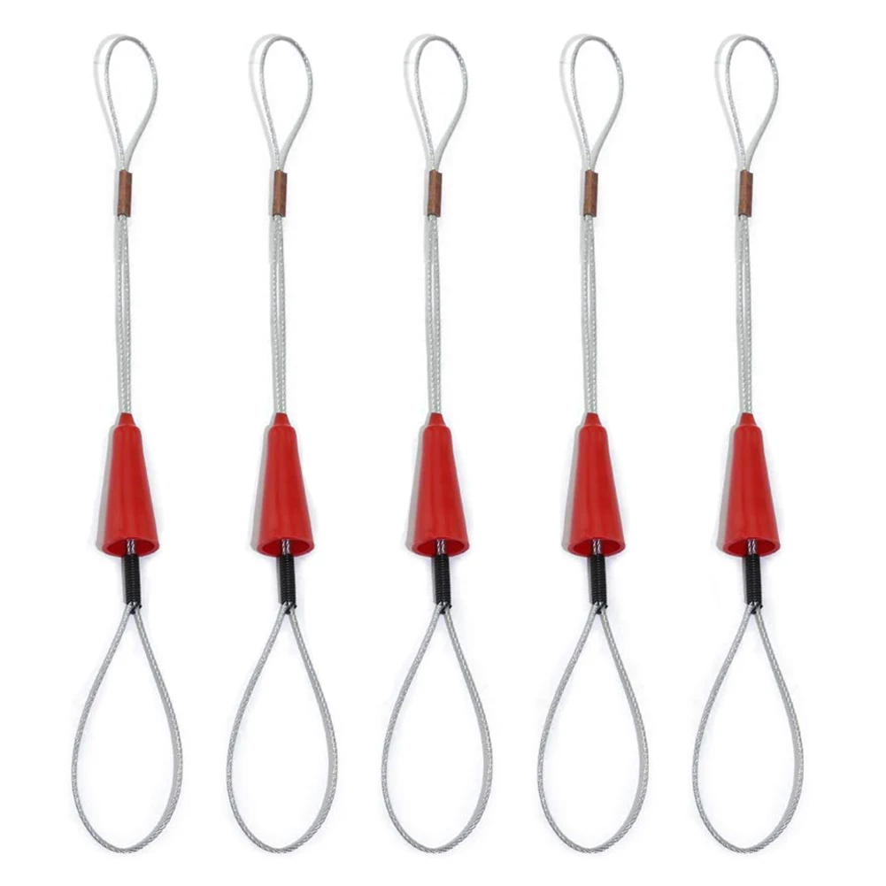 

5pcs Electrician Push Pullers Duct Red Wire Traction Fish Tape Fastener Tool For Electrical Fish Tape Cable Puller #35