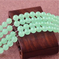 round 46810mm green quartz loose beads for diy craft bracelet necklace jewelry making