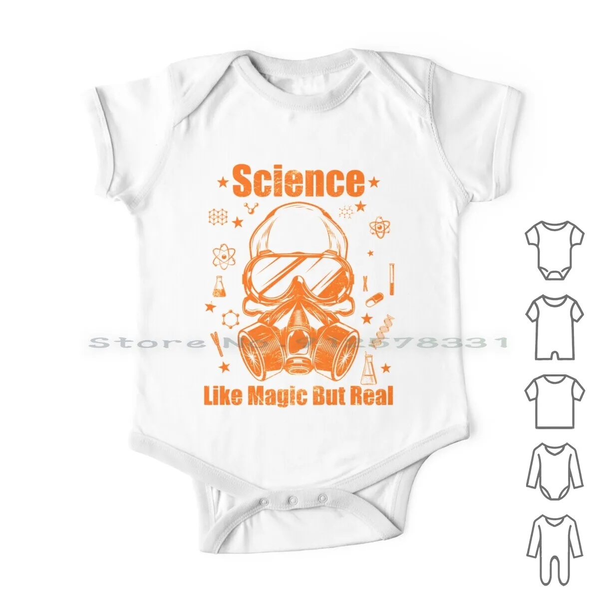 

Хлопковые комбинезоны для новорожденных, с надписью «Science Like Magic But Real With Orange»
