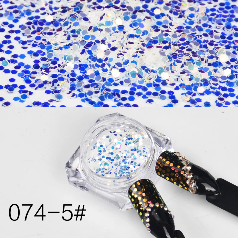 

Holographic Nail Sequins Heart Star Glitter Rhombus Round Colorful Nail Art Flakes Paillette DIY Nail Art Manicure Decorations