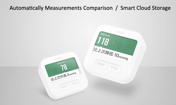 Xiaomi IHealth Bluetooth 4,0 умный монитор артериального давления на руку BPM1 4,3 дюймов wifi контроль цифровой сфигмоманометр