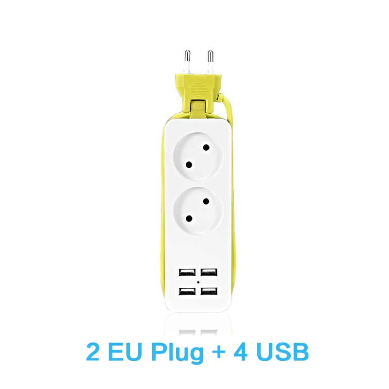 Блок питания 1200 Вт, штепсельная вилка европейского стандарта, 4 порта USB, адаптер, кабель 1,5 м, настенная плата, несколько разъемов, зарядное устройство для мобильных телефонов, смартфонов, планшетов - Цвет: 2 EU plug