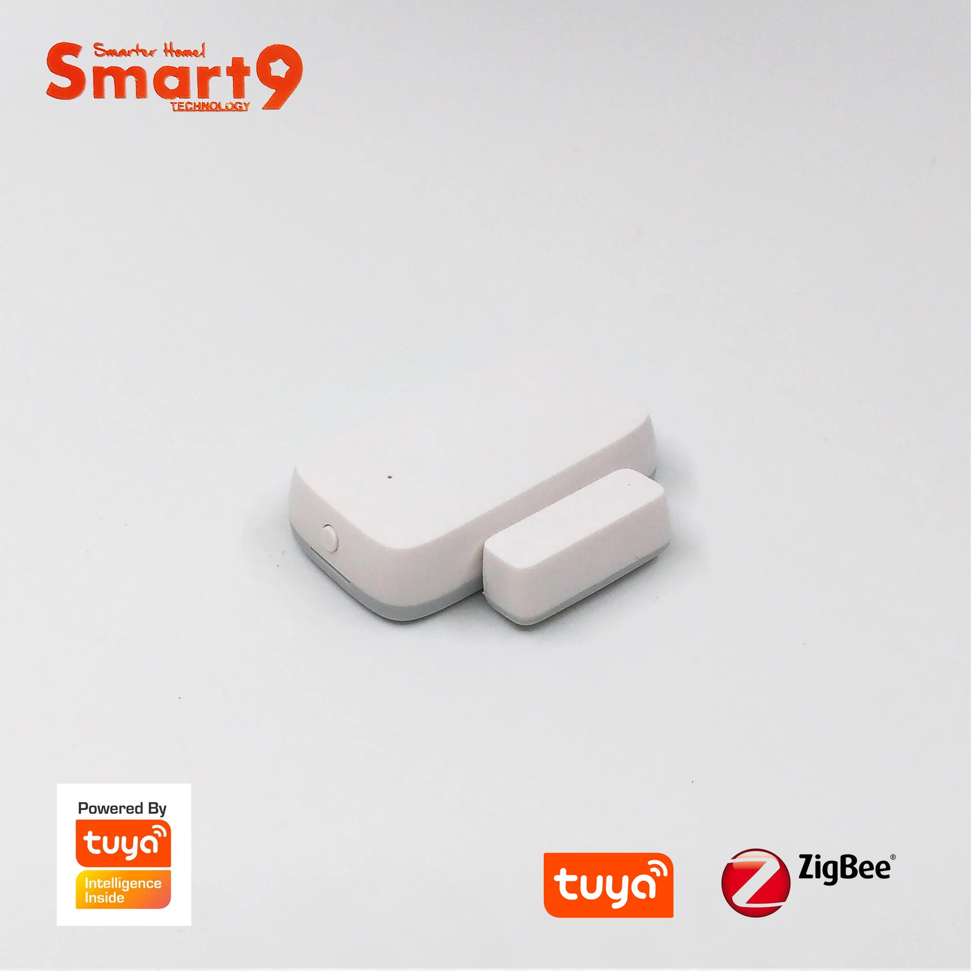 Smart9 ZigBee Датчик Контакта двери окна, работа с TuYa ZigBee концентратор, Smart Life App пульт дистанционного управления, питание от TuYa