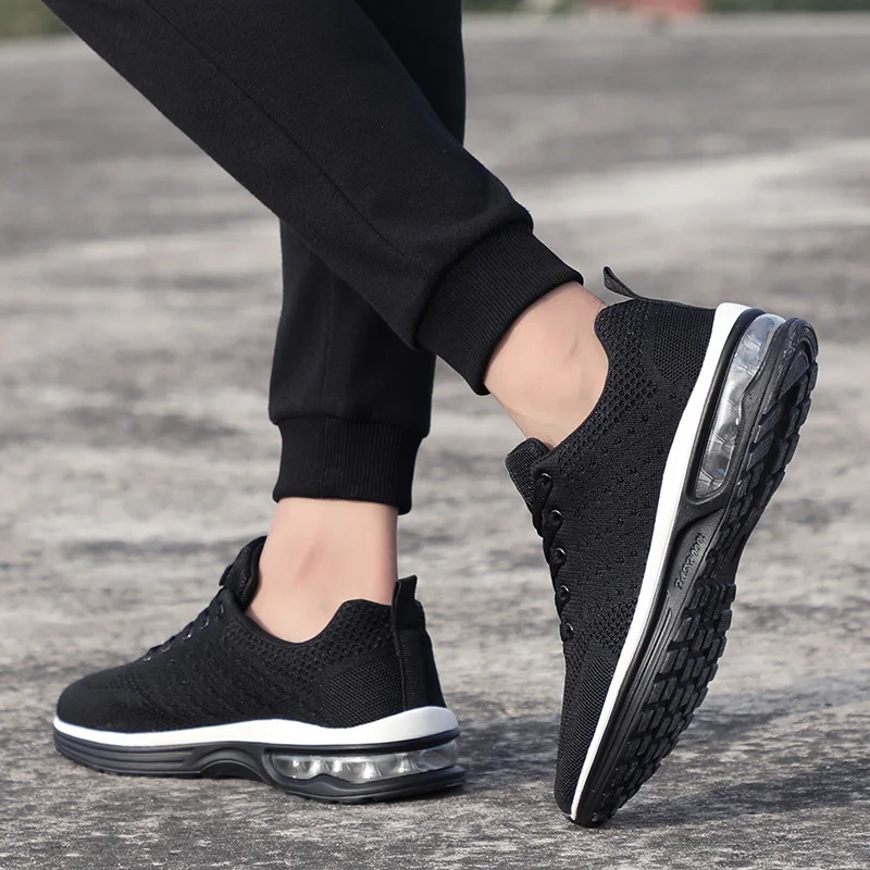 

skyaxmoto New King size 46 badminton shoes sports couple shoes fly weaving running shoes female plus size 47 casual men's shoes