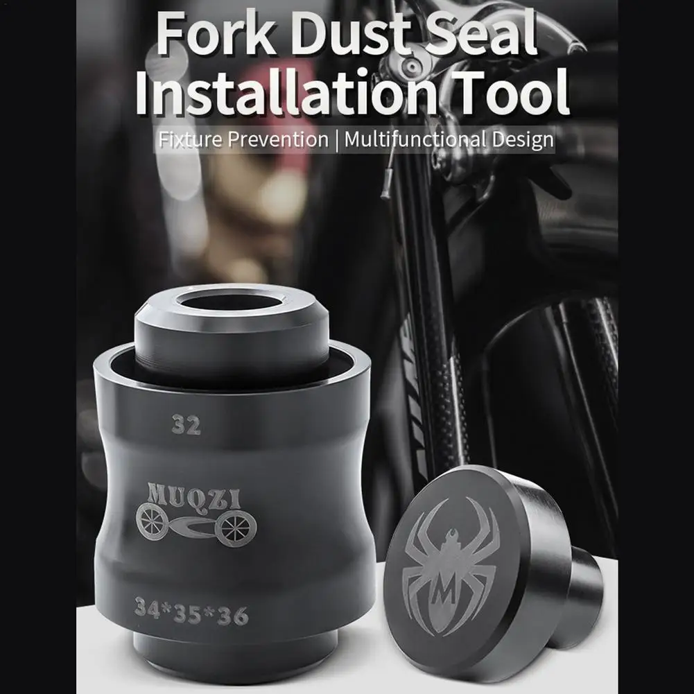 Bike Dust Seal Install Tool Steel Oil Sealing Gadget Suitable For Front Metal Cuttings Inner Tube Outer Diameter Of 32 | Спорт и