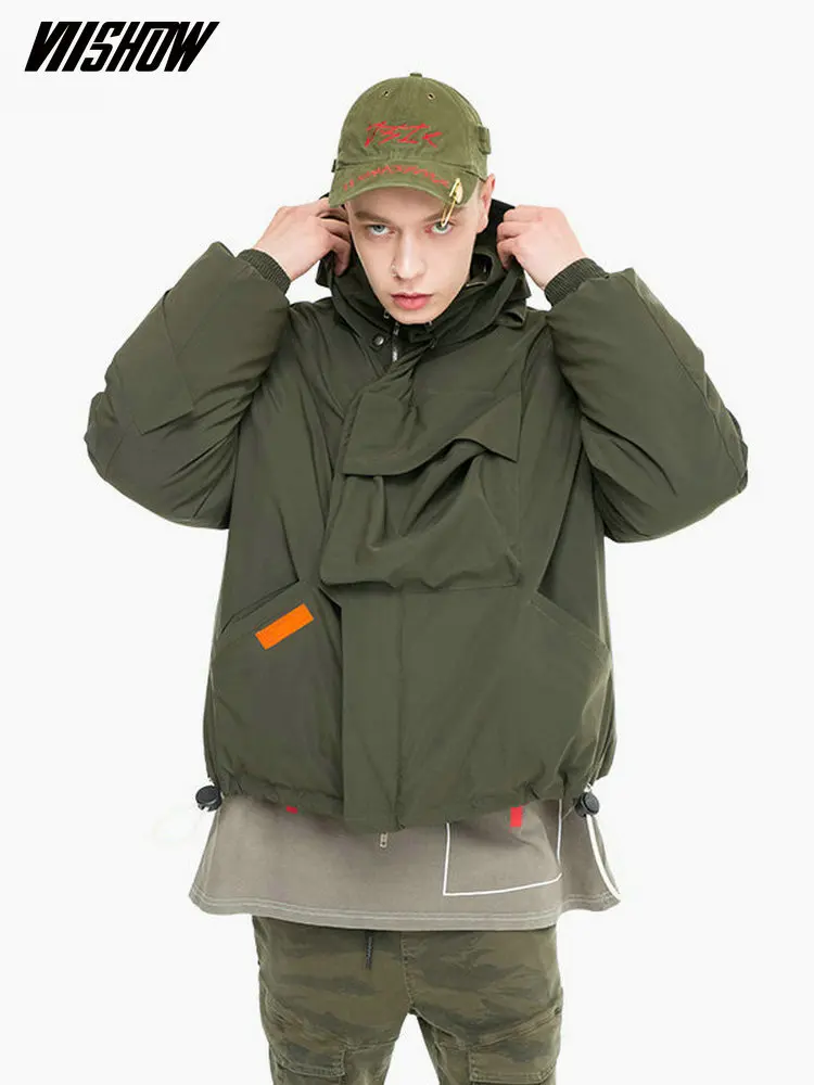 VIISHOW толстовки мужские пуховики брендовая зимняя куртка s для мужчин 2018 модная