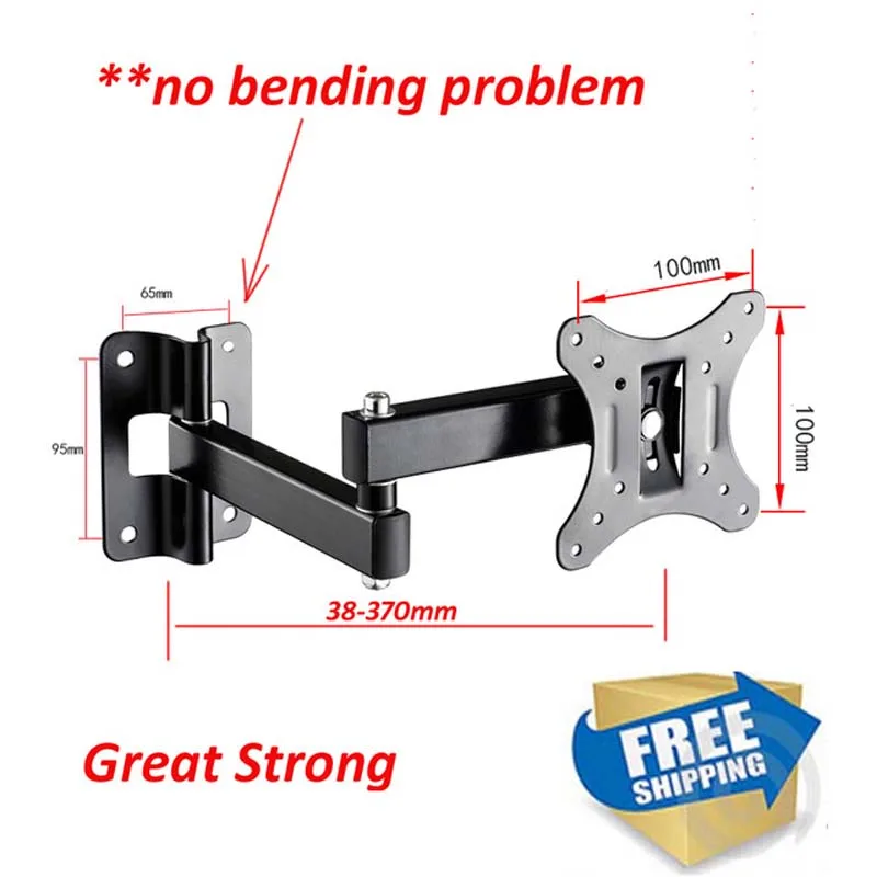 (Бесплатная доставка) настенное крепление для телевизора с плоской панелью 10-30