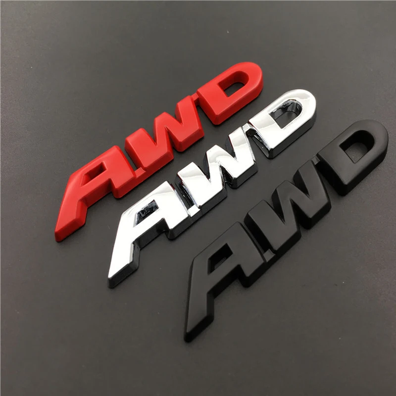 Car-styling 3D Metal Badge Stickers for AWD Logo Auto Emblem Decals Decoration Ferrari Volvo Mazda Lexus Subaru Renault Audi | Автомобили