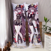 genshin impact hutao dakimakura pillowcase double sided game character pillow case anime fullbody printed pillow cover