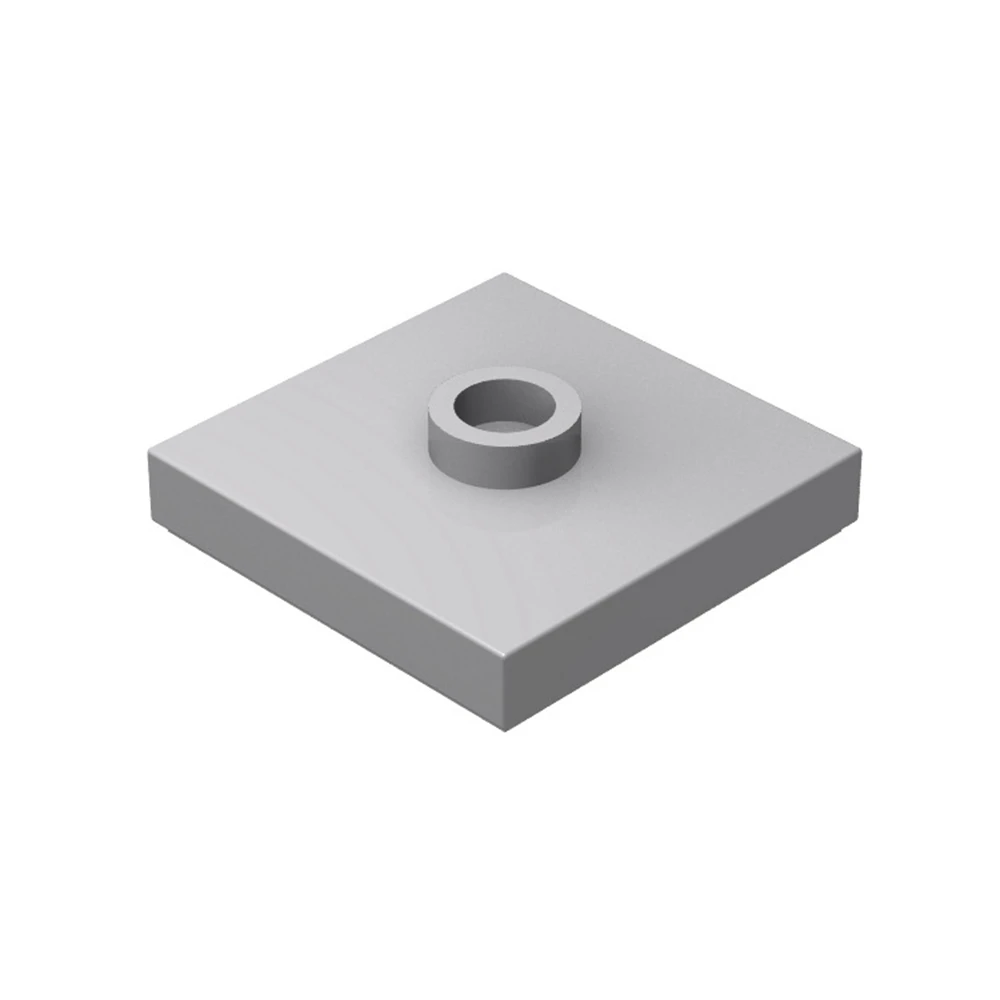 

196pcs Moc Block Toy Plate Modified 2 x 2 with Groove and 1 Stud in Center Jumper Educational Creative Children Toys 87580