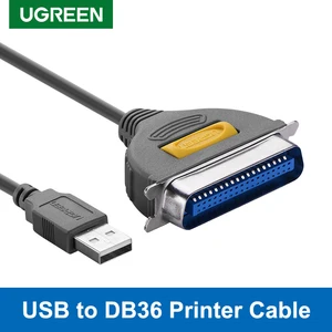 Ugreen usb to db36 printer cable parallel lpt adapter male to female ieee 1284 36pin printer converter for windows mac pc laptop 1 ieee Item image