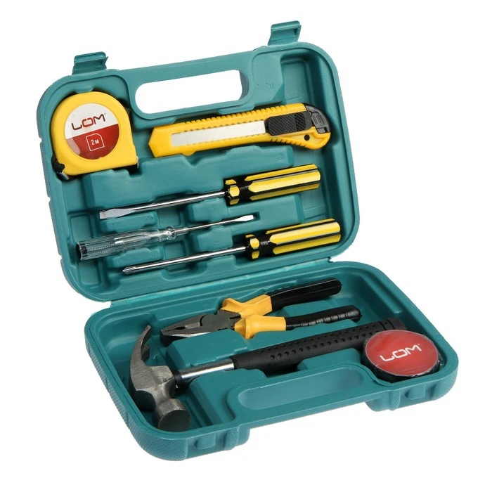 Набор инструментов в кейсе LOM подарочная упаковка 8 предметов 7143977 | Инструменты