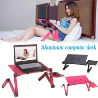 laptop desk dormitory folding desk lazy office bed desk computer riser cooler table folding holder drop shipping escritorio
