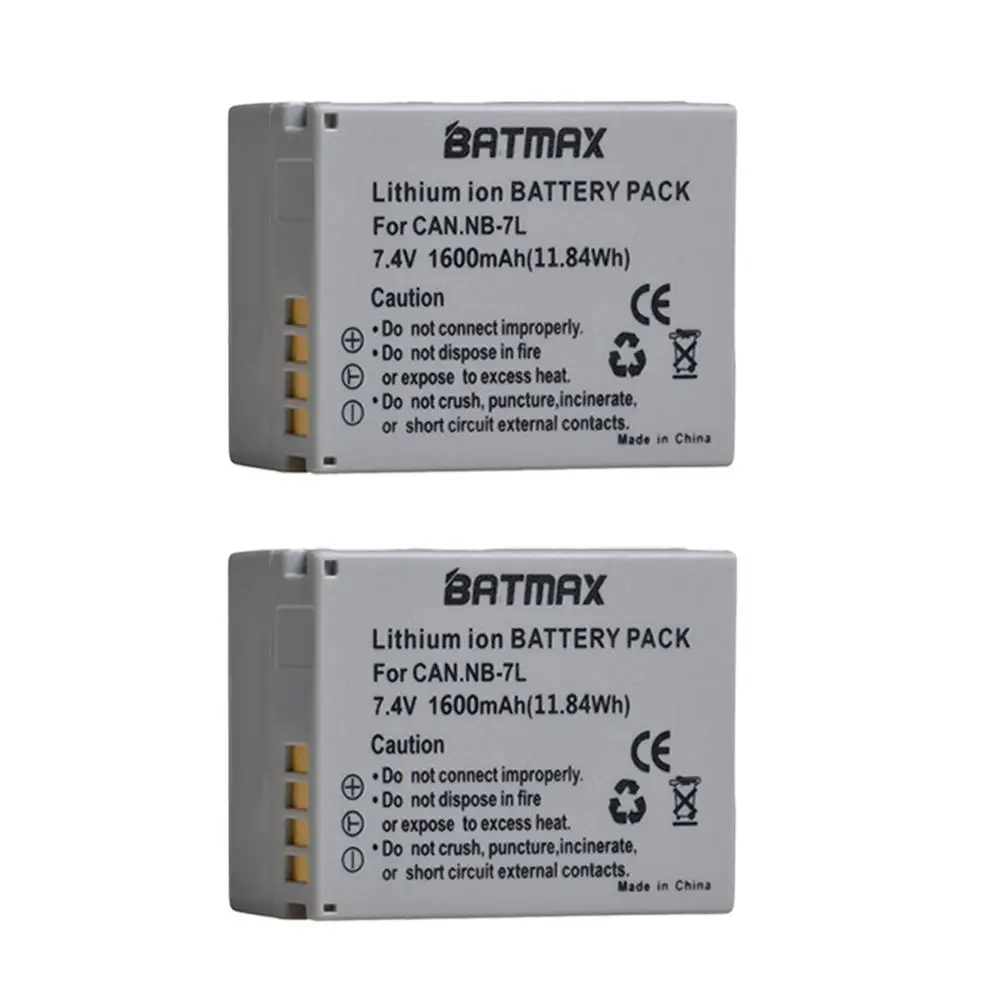 2 шт. NB 7L NB7L литий ионный аккумулятор + Встроенный двойной ЖК дисплей USB зарядное