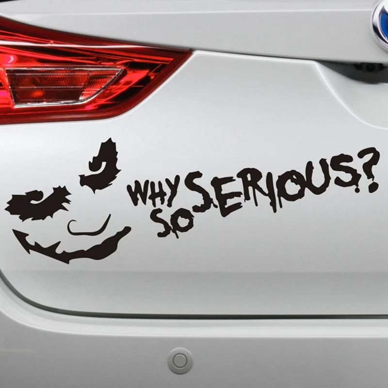 Joker Why So Serious Car виниловая наклейка забавная на автомобиль грузовик механик