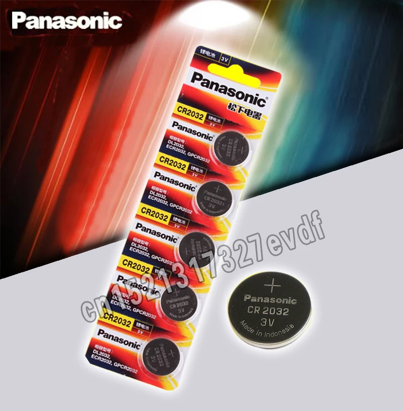 Panasonic оригинальные 2 шт./лот cr 2032 аккумуляторы таблеточного типа 3V Монета литиевая