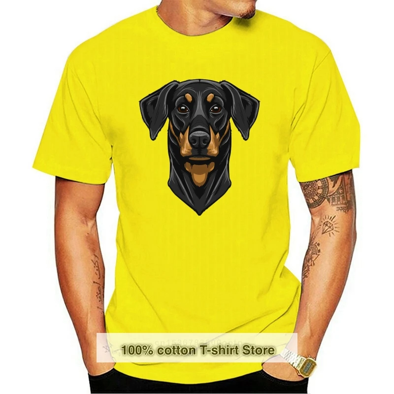 

2020 Summer Fashion Hot Doberman T-Shirt - Men Fathers Day Christmas Gift #7342 Tee shirt