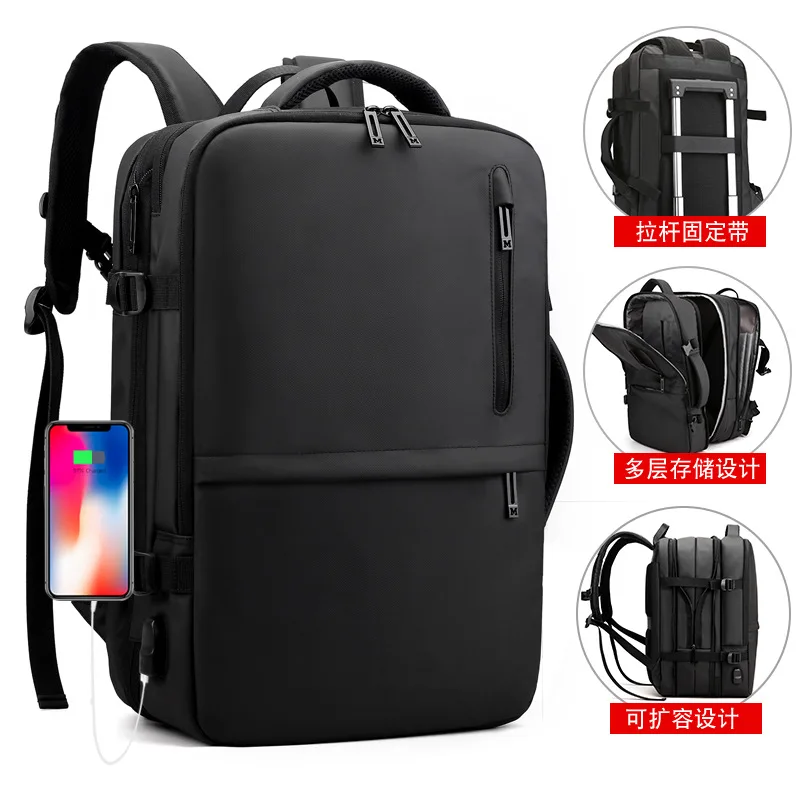 

The new business men's backpack expands to include a high-capacity business travel shoulder bag laptop bag