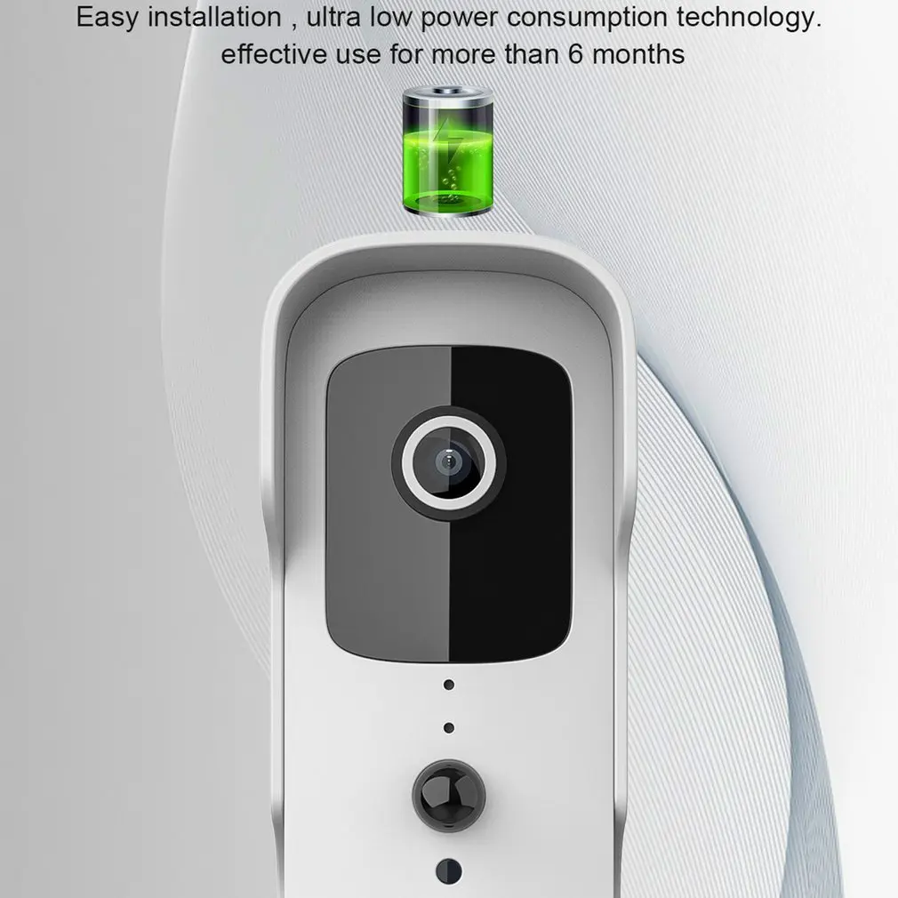 

T30 Wireless Video Doorbell 1080P Camera Outdoor Intelligent Monitoring Doorbell Intercom Phone Video Doorbell 45.5*141.5*32.4MM