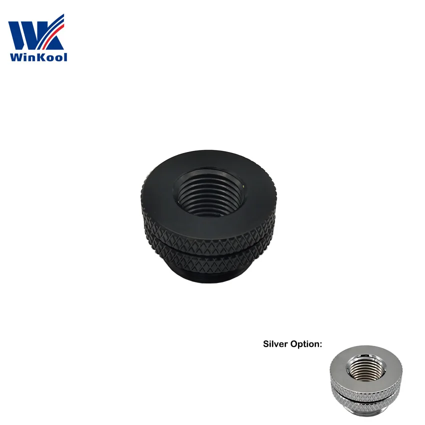 WinKool G1/4 &quotПереборка проходной фитинг/наполнитель Черный Серебряный разные цвета