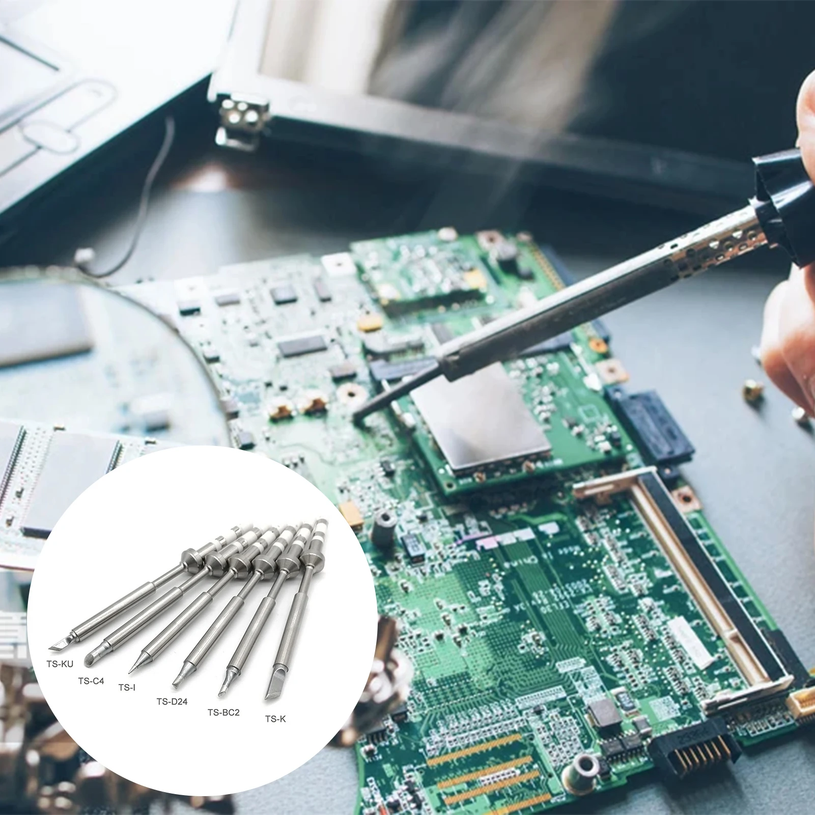 

Наконечник паяльника, сменный нагреватель с двойным контуром, для цифрового мини ЖК-дисплея, 1 шт.