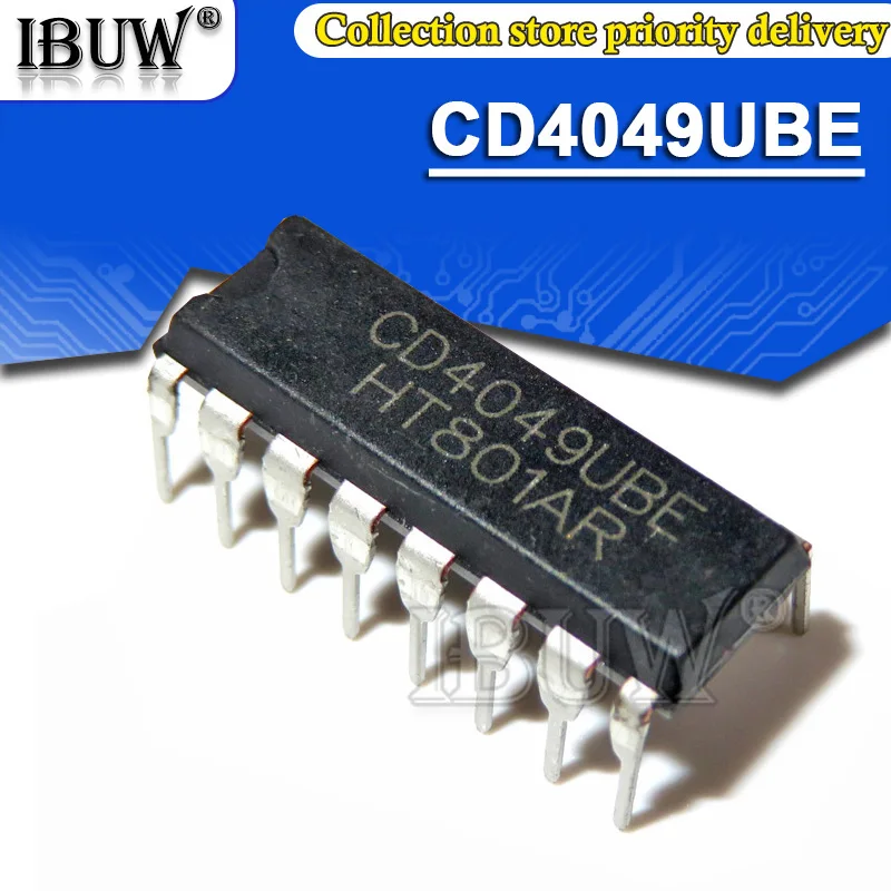 

100 шт. CD4049UBE DIP16 CD4049 DIP-16 DIP