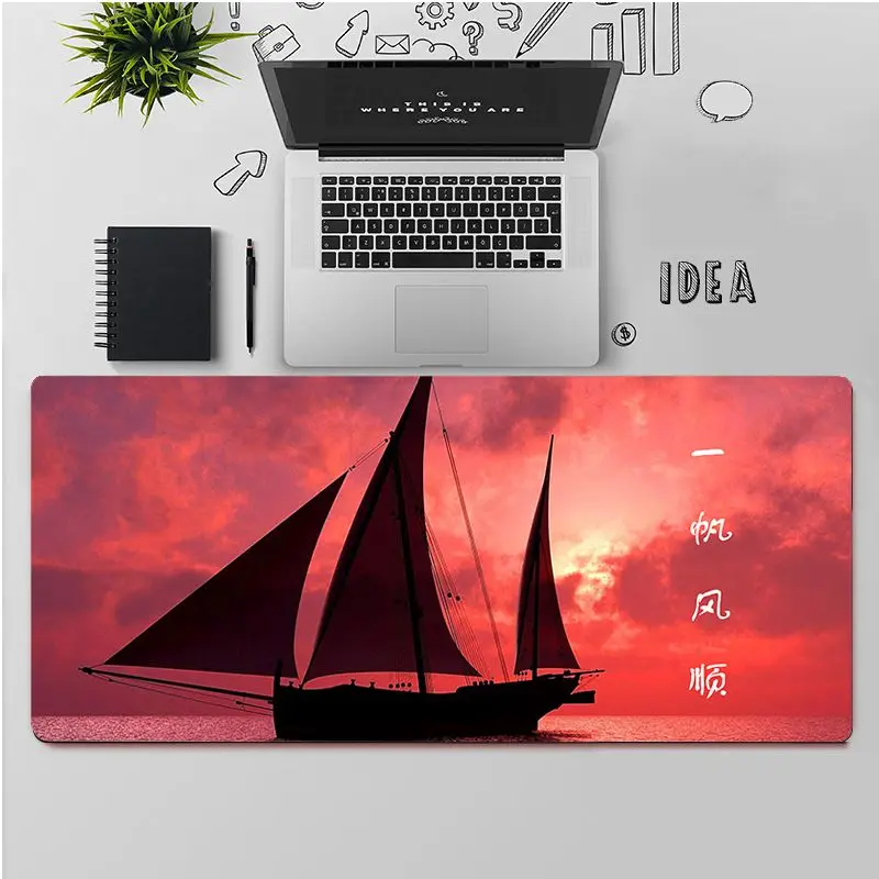 

YNDFCNB Top Quality Chinese word yi fan feng shun Rubber PC Computer Gaming mousepad Free Shipping Large Mouse Pad Keyboards Mat