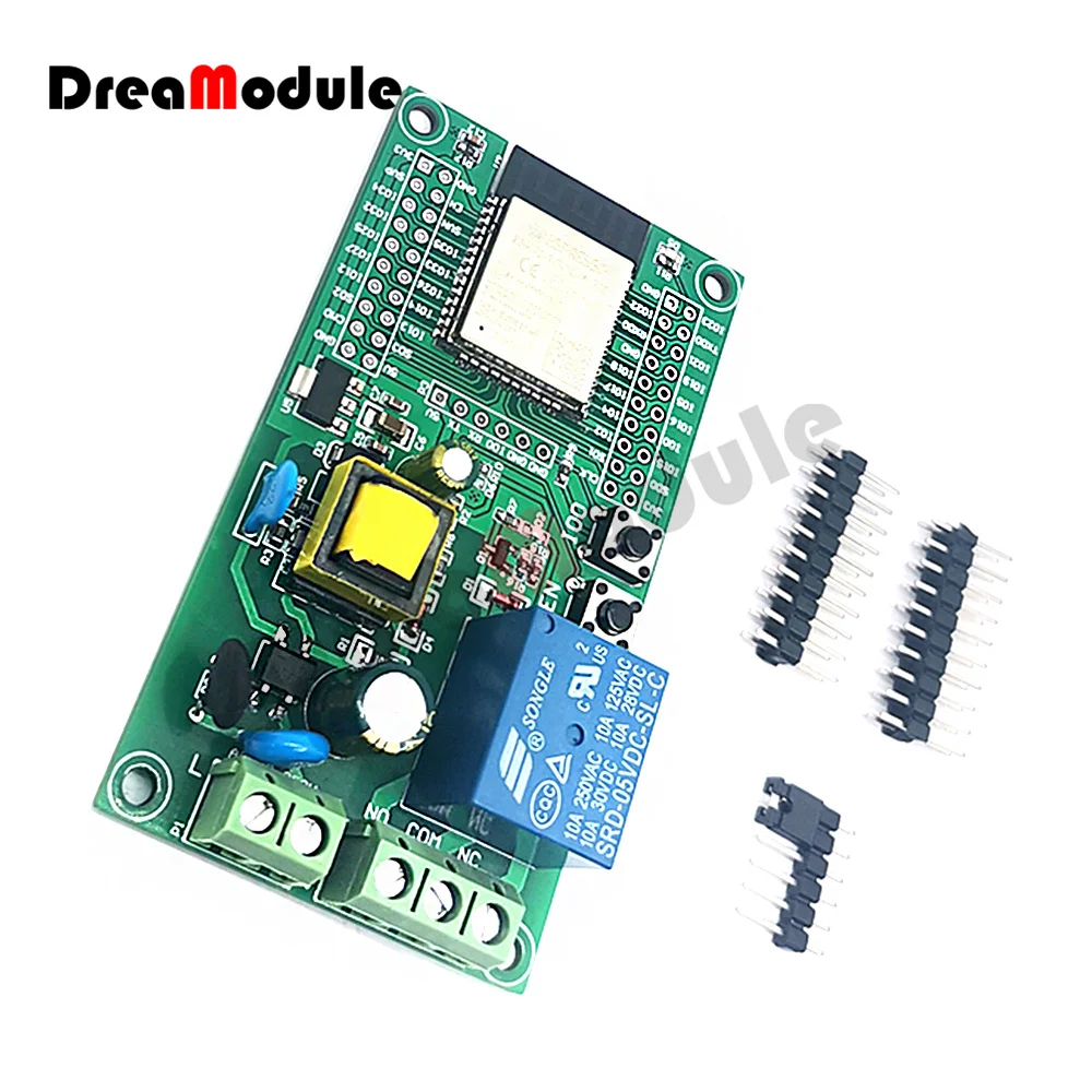 Блок питания переменного тока ESP32 WiFi Bluetooth Ble один релейный модуль макетная плата