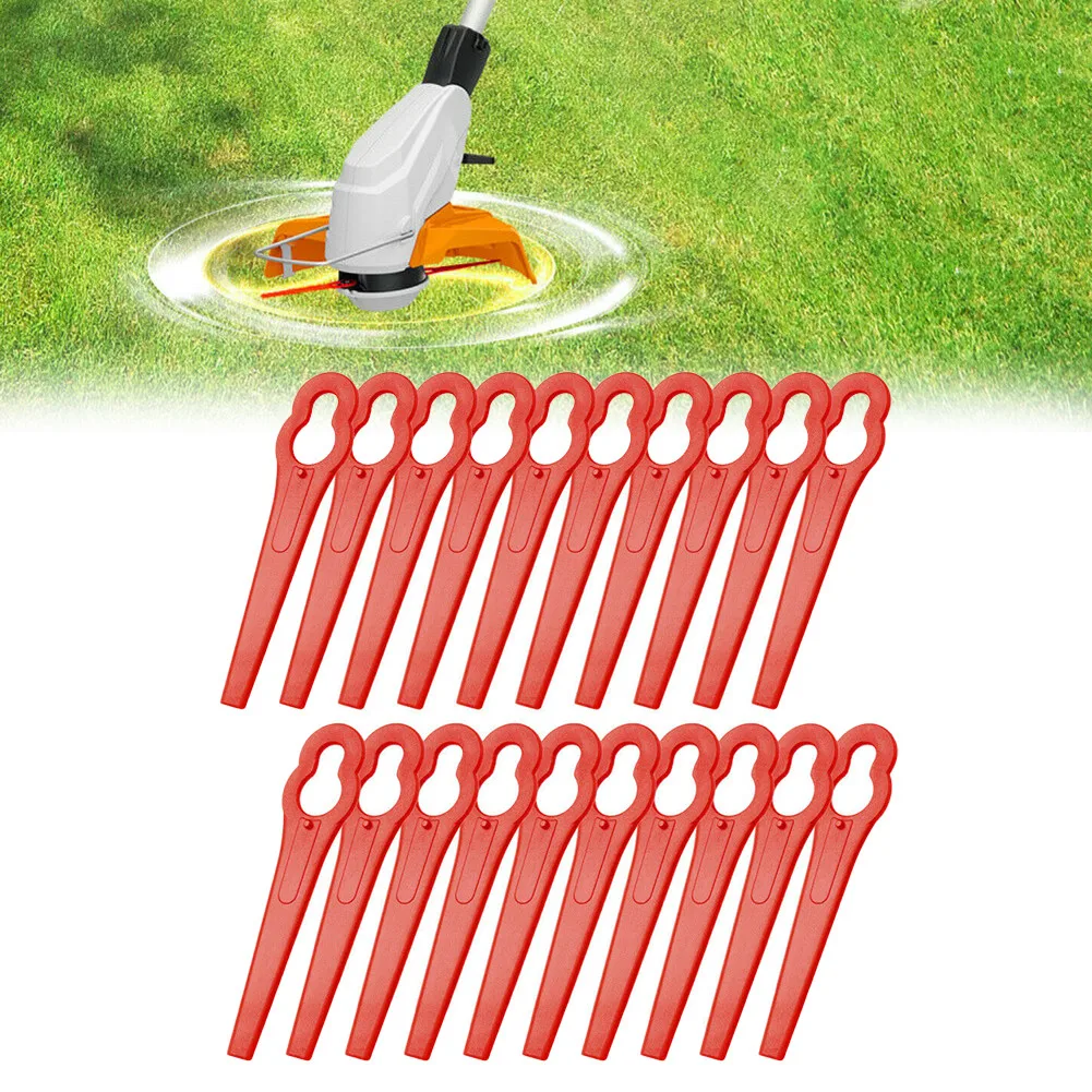 

100 Pcs Plastic Grass Trimmer Blades Knives Parts ALDI/Hofer Cordless Trimmer Gardenline GLART 18 Li Garden Tool Parts