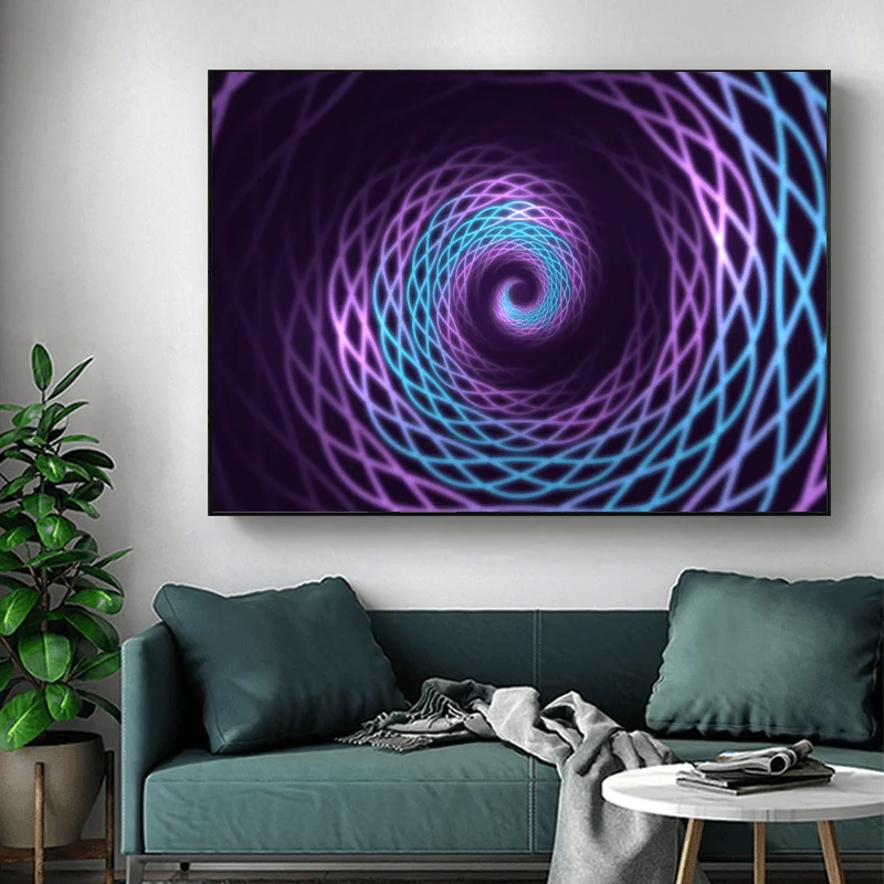 

Illusion Effect 3D Family Living Room Decoration Canvas Painting Interior Poster Wall Bedroom Nordic New Year 2022 Customize