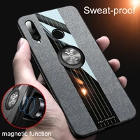 for huawei p40 p30 p20 lite pro plus p smart z 2019 case fabric magnetic ring phone cover y5p y6p y7a y8p y9a y9s prime cases