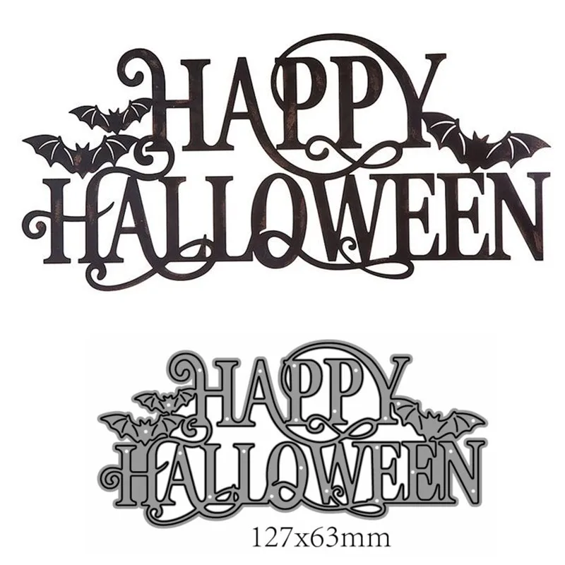 

Металлические Вырубные штампы форма Хэллоуин украшение для скрапбукинга бумаги рукоделия ножа форма лезвие перфоратор трафареты