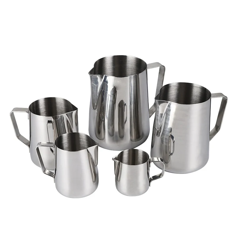 

1pc Stainless Steel Frothing Coffee Pitcher Pull Flower Cup Cappuccino Milk Pot Espresso Cup Latte Art Milk Frother Frothing Jug