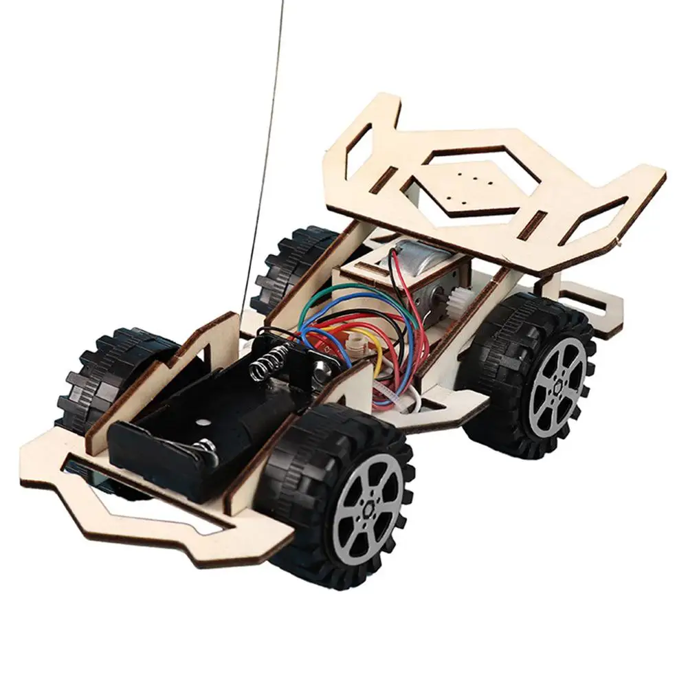 

Children Electric Wood Vehicle Assembly Kits Educational Science Technology Kits