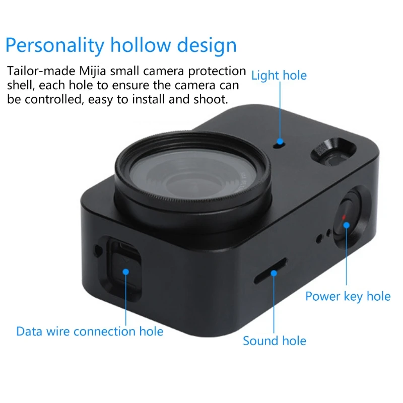 

Aluminum Alloy Protective Housing Case Protecter Shell with Bracket Accessories, Compatible with Mijia-Small Camera