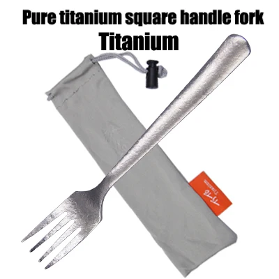 titaniumfork TiTo titanium Spork Longhandle наружная дорожная Титановая Ложка Вилка Portabale плоская посуда кемпинговая вилка ложка для спорта, туризма FB - Цвет: titaniumfork