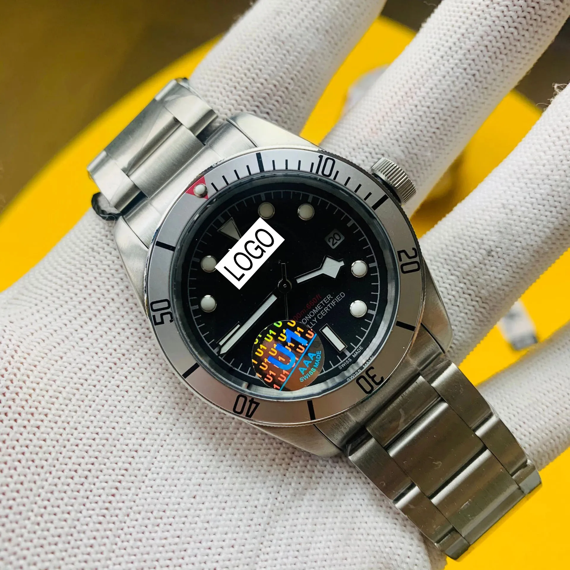 

2020 new Top quality Men Automatic Watch Sapphire Luxury Mechanical Wristwatch Stainless Steel Waterproof mens Watch