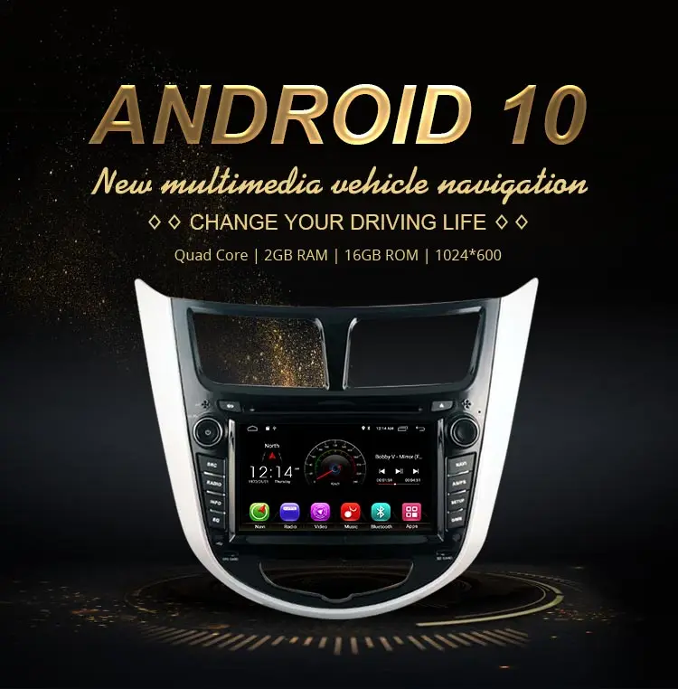 JDASTON Android 10 автомобильный dvd-плеер для hyundai Solaris Verna Accent Мультимедиа gps Navi 2 Din автомагнитола аудио стерео wifi RDS SD