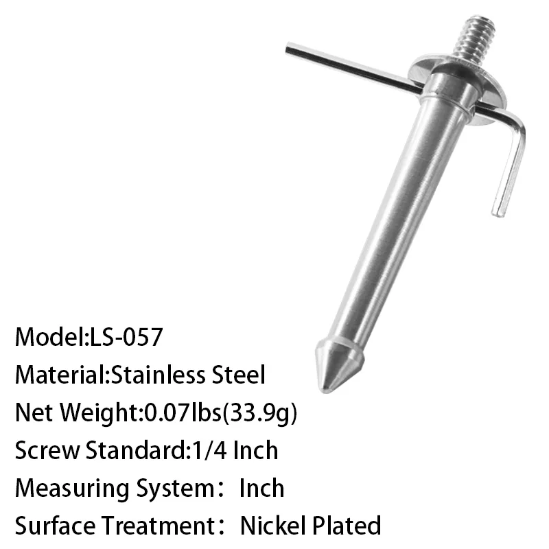 Винт для штатива с шипами длинный быстроразъемный монопода крепление на ногу