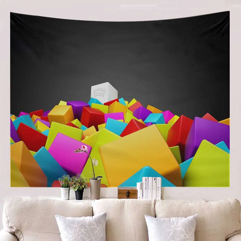 

Plus Large Wall Tapestry Multicolor Rainbow Striped Hippie Psychedelic Mandala Tapestry Wall Hanging Couch Blanket Home Decor
