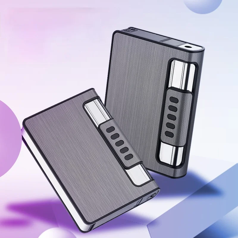 

12-fitted One-in-one Compressive Anti-moisture Automatic Cigarette Case Inflator Smoking Accessories for Weed Gadgets for Men