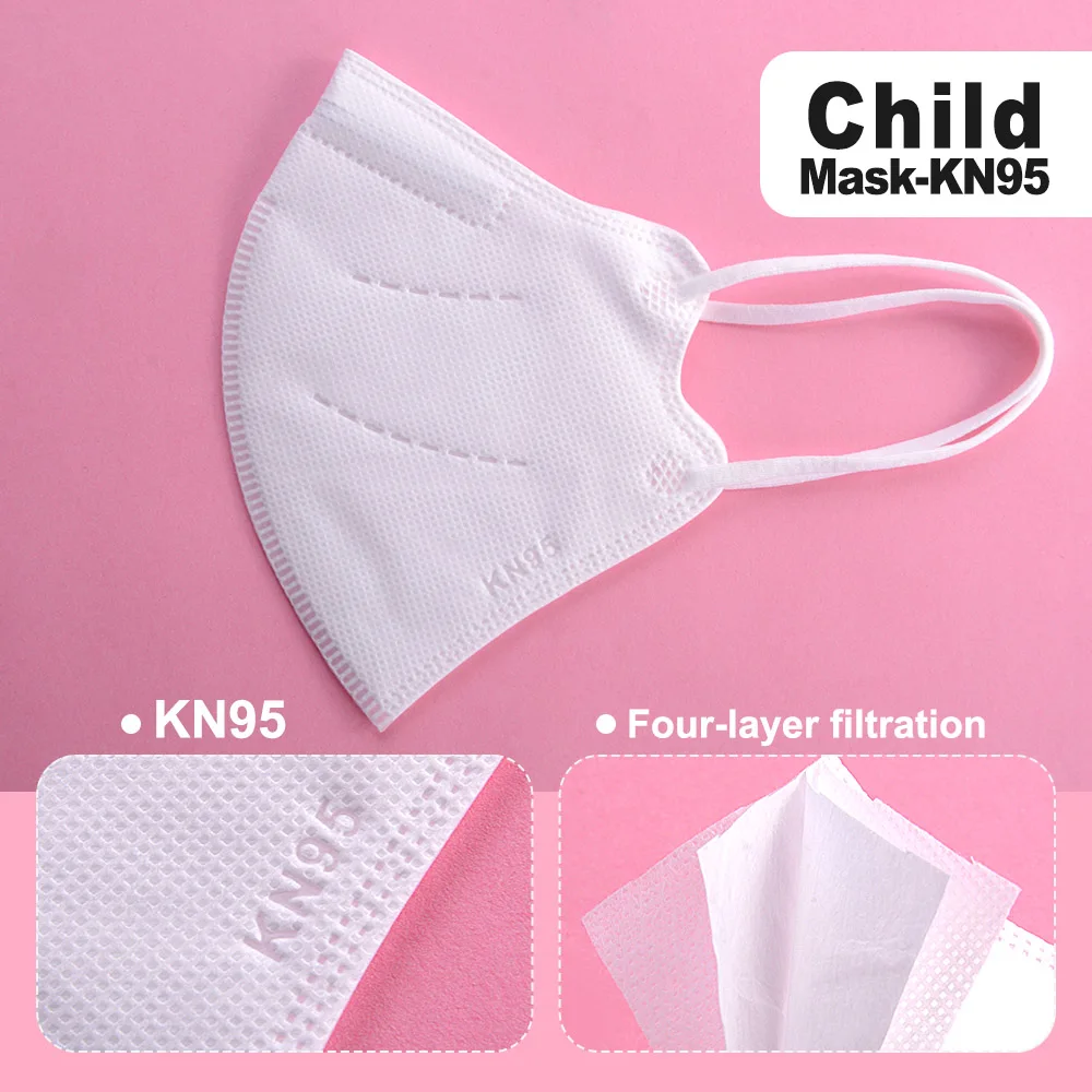 

6-9 years old Kids FFP2 Mascarillas reusable ffp2mask child KN95 Kids Mask 5 Layers Face Mask KN95 Protective Mask for children