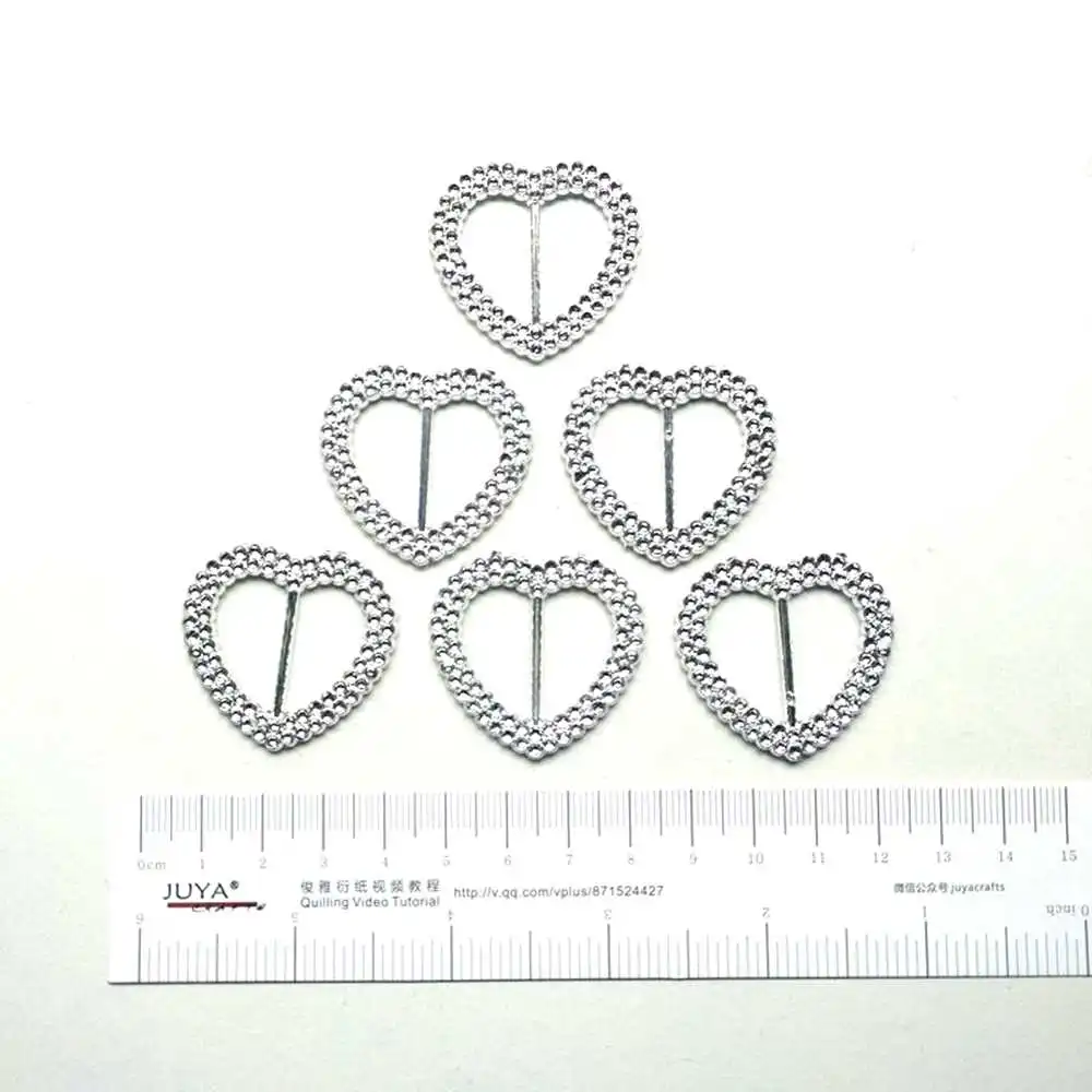 30 шт./лот 35/60 мм блестящее Персиковое сердце с ползунком для сумок ремней одежды и