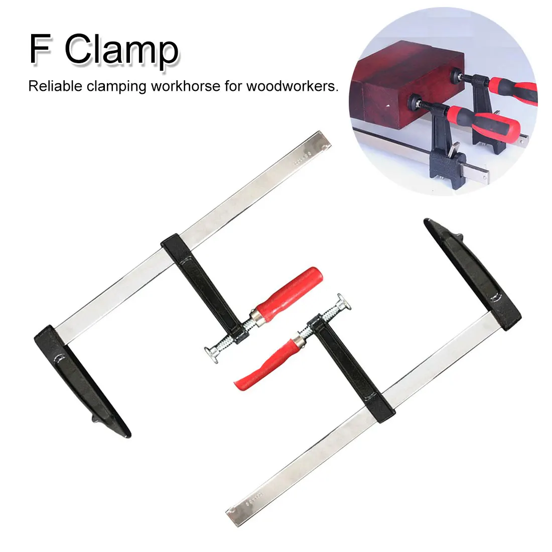 

Heavy Duty F-Clamp Bar Clip Clamp High Strength Metal Fixing Clamp For Woodworking Wood Clamping Carpenter Carpentry Clamps