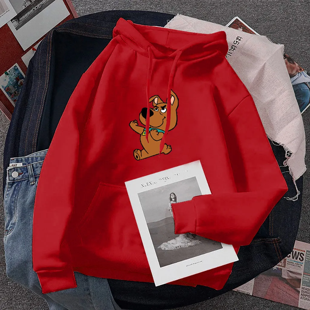 С принтом в виде милой собачки толстовка очаровательные кофты с капюшоном для