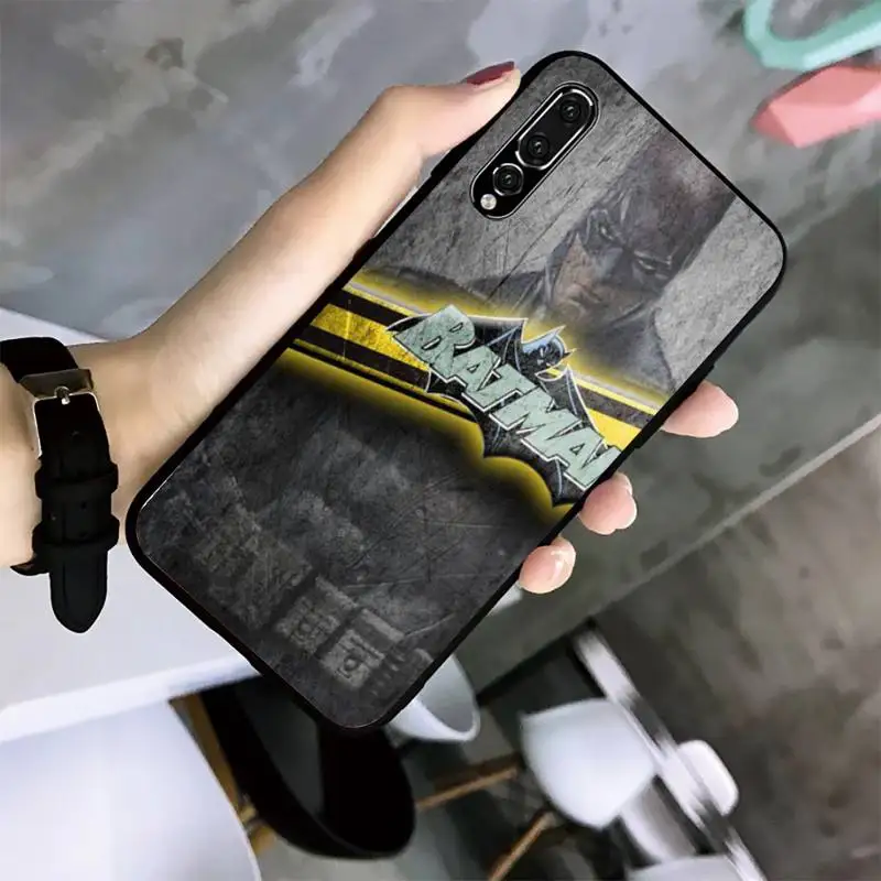 

Batmans Super Hero Phone Case For Huawei G7 G8 P7 P8 P9 P10 P20 P30 Lite Mini Pro P Smart Plus Black Soft TPU Cove Fundas