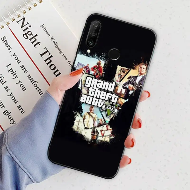 Чехол для телефона с Gta 5 Grand Theft Auto V Huawei P30 Pro P20 Lite P10 P40 E P Smart Z Plus 2018 2019 Mate 20 10 |