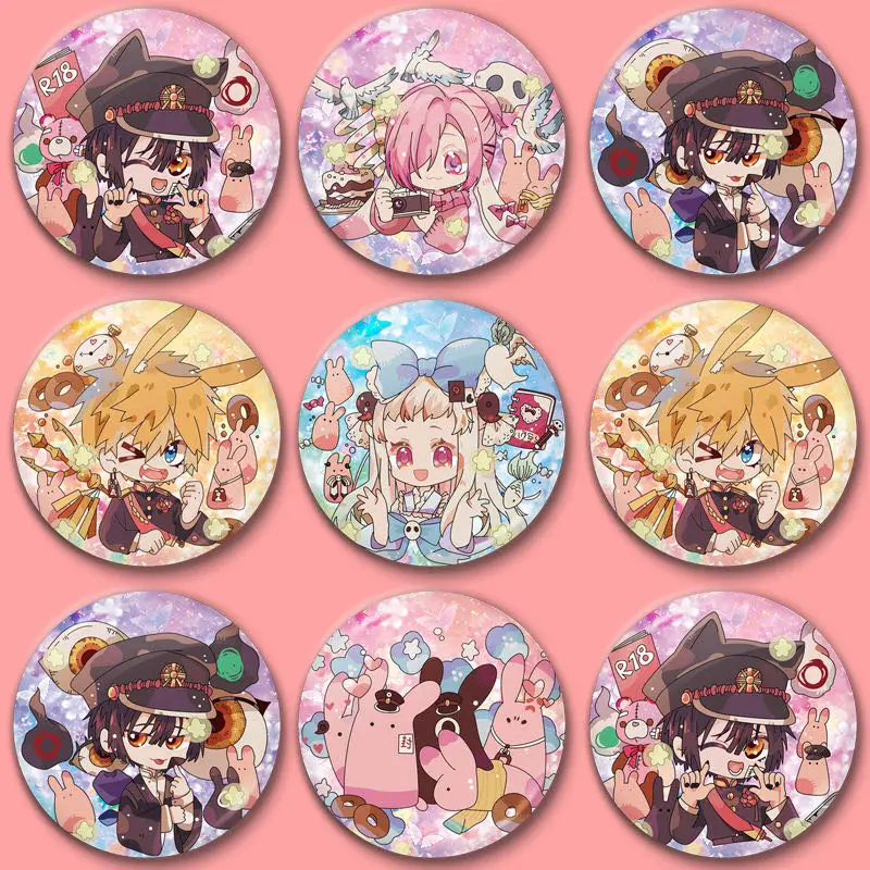 Японский мультяшная аниме фигурка Hanako kun в виде унитаза Yugi Amane Nene Yashiro круглая